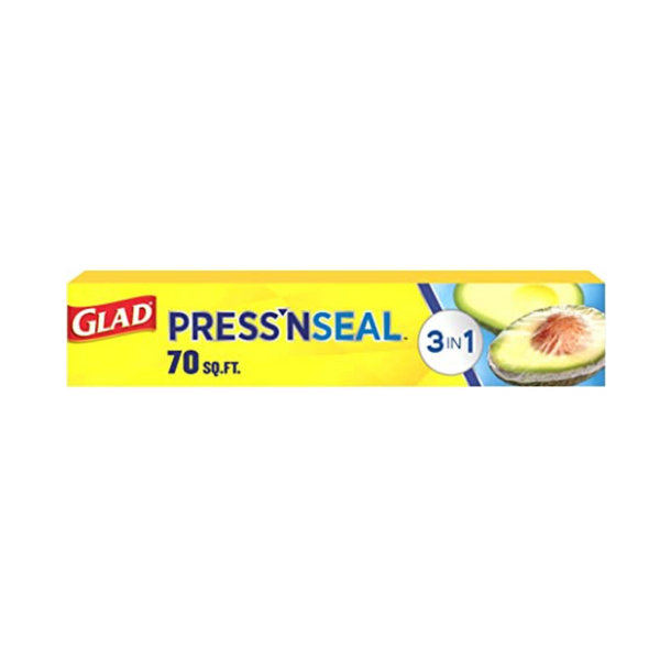 Rollo de 70 pies cuadrados de envoltura plástica para alimentos Glad Press'n Seal