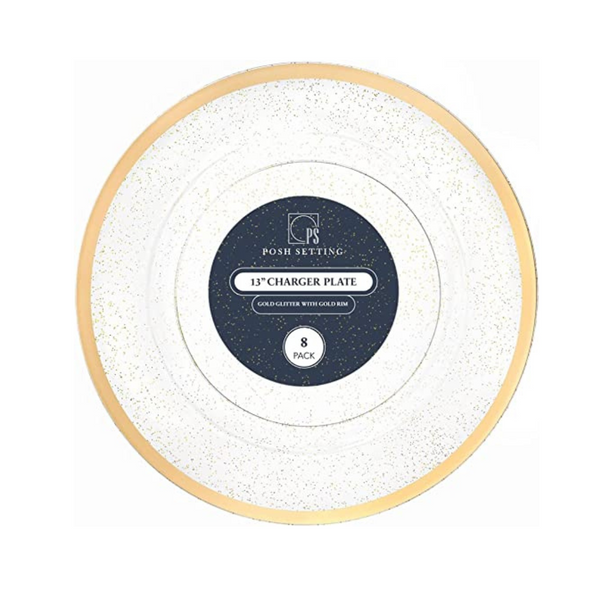 Posh Setting Disposable Round Charger Plates