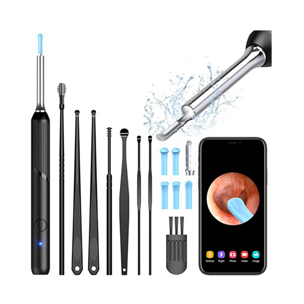 Ear Wax Removal Tool, 1080P Ear Cleaner Camera, 8 Pcs