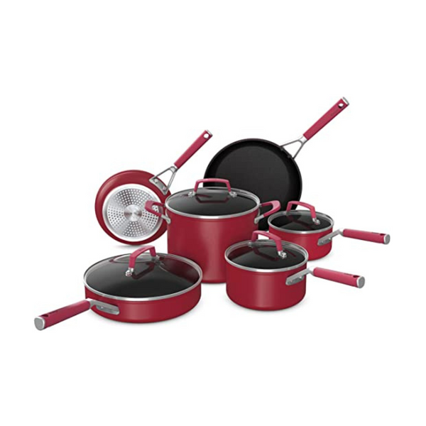 Ninja C29500 Foodi NeverStick Vivid 10-Piece Cookware Set