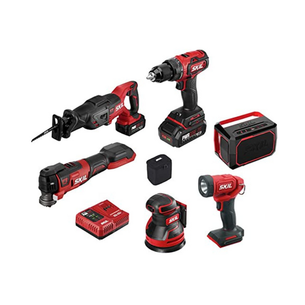 SKIL PWRCore 20 Brushless 20V 6-Tool Combo Kit