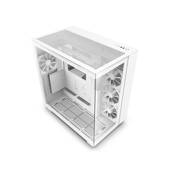 Caja Mid-Torre NZXT H9 Flow ATX Blanca