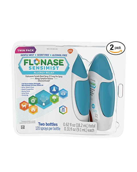 Twin Pack Flonase Sensimist Allergy Relief Nasal Spray