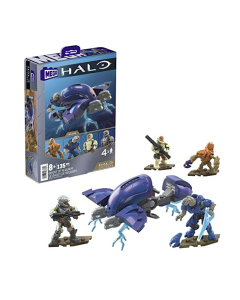 MEGA HALO Toys Juego de construcción de vehículos, avión Ghost of Requiem con 135 piezas