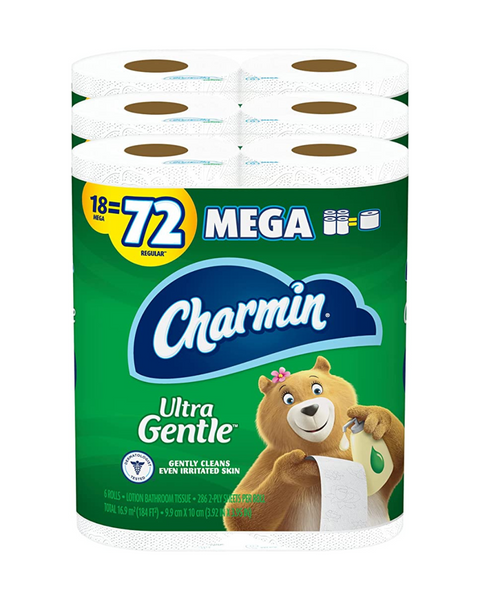 Charmin Ultra Gentle Toilet Paper (54 Mega Rolls = 216 Regular Rolls)