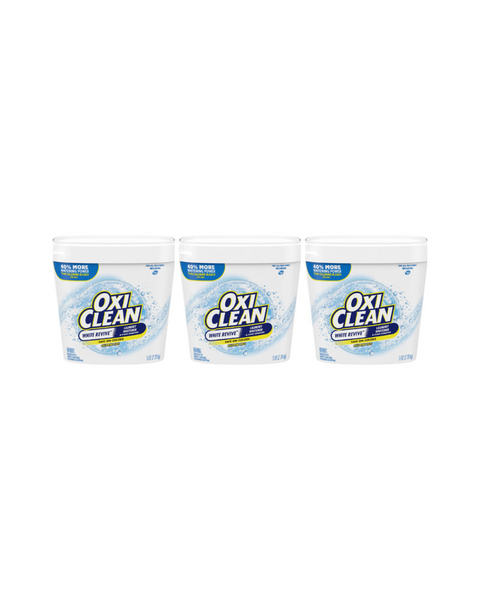 3 botes de quitamanchas blanqueador para ropa OxiClean White Revive