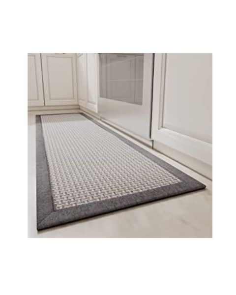 Gray Anti-Skid Twill Kitchen Floor Mats