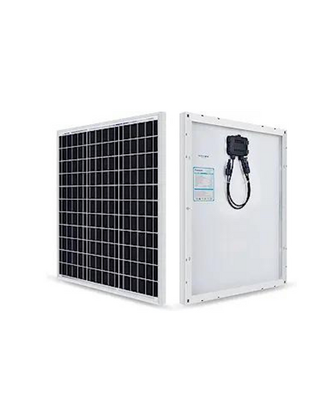 Panel solar monocristalino Renogy de 50 vatios y 12 voltios