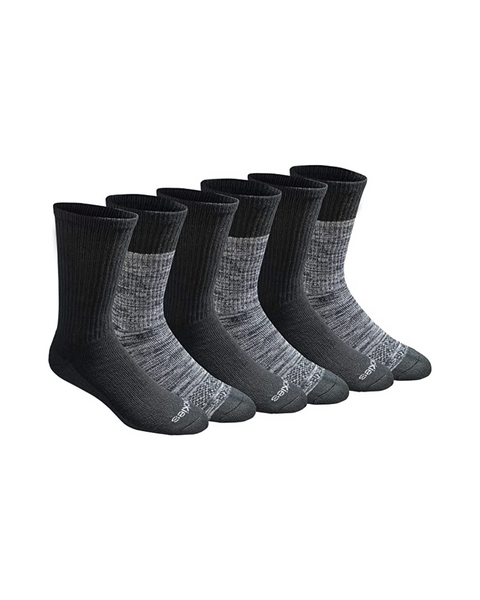 Dickies Calcetines deportivos Dri-tech con control de humedad para hombre (6 pares)