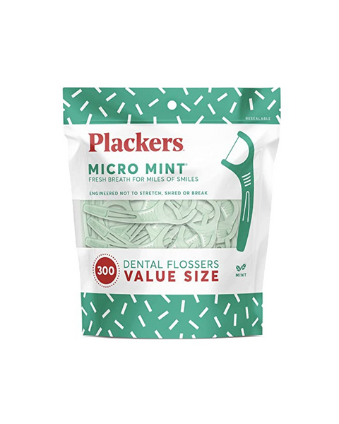 Palillos de hilo dental Plackers Micro Mint de 300 unidades (menta)