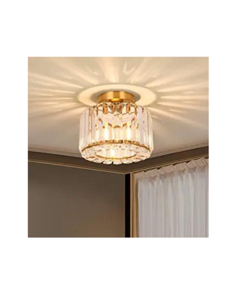 Crystal Ceiling Light Modern Semi Flush Mounted Ceiling Light Fixture