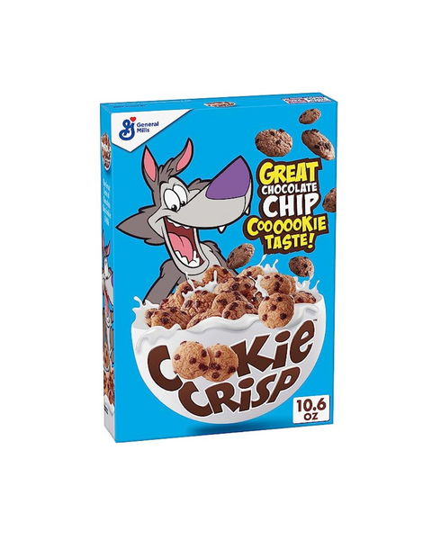 Cookie Crisp, cereal para el desayuno, sabor a galleta con chispas de chocolate, 10.6 oz