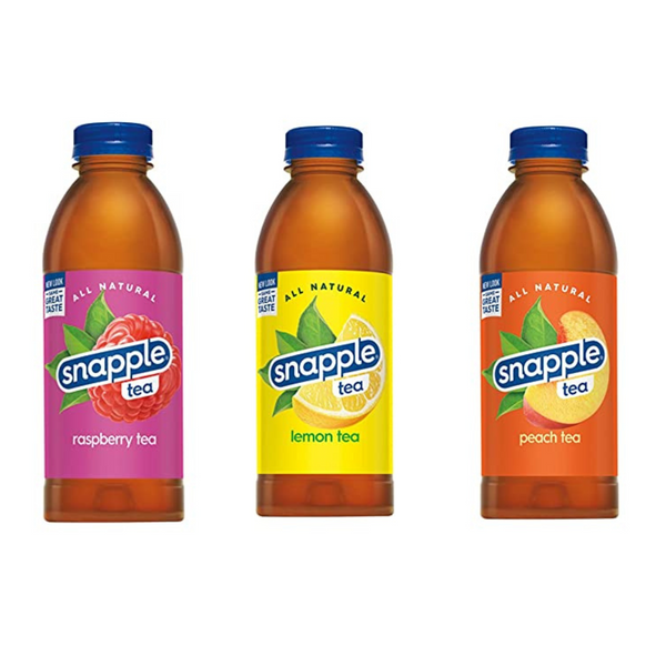 Paquete variado de 24 botellas de té Snapple