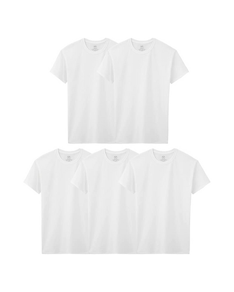 5 Pack Of Fruit of the Loom Boys’ Eversoft Cotton Undershirts