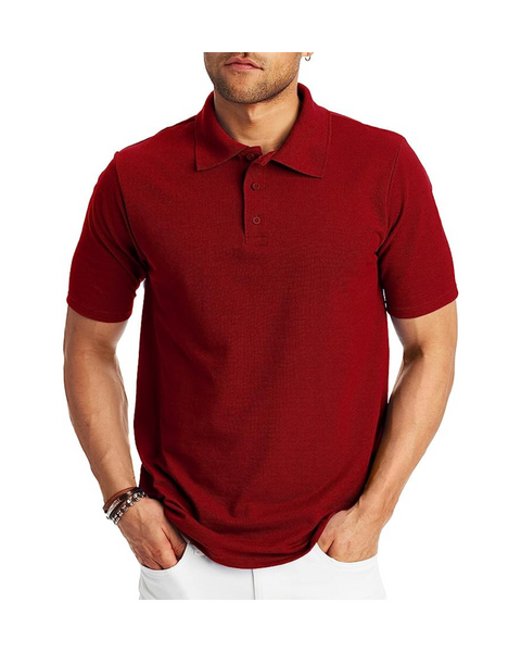 Hanes Men’s X-Temp Short Sleeve Polo T-Shirt (Various colors)