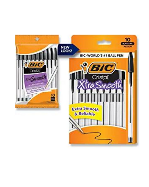 Pack de 10 bolígrafos BIC Cristal Xtra Smooth