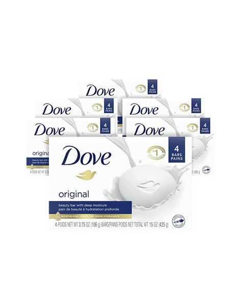 Paquete de 24 Dove Beauty Bar, limpiador suave para la piel, hidratante para un cuidado suave y suave de la piel