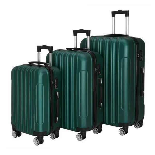 3-Piece Spinner Suitcase Luggage Set with TSA Lock (10 Colors)