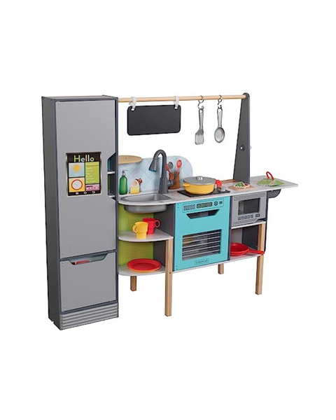 KidKraft Alexa-Enabled 2-in-1 Wooden Kitchen & Market