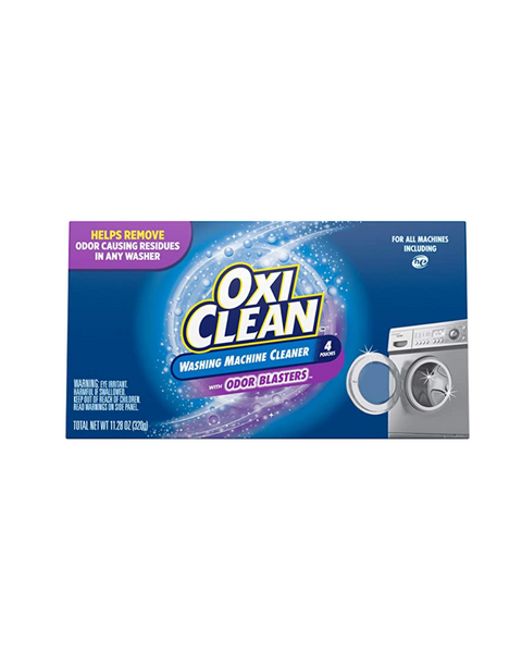 Limpiador de lavadora OxiClean con ODOR BLASTERS, 4 unidades