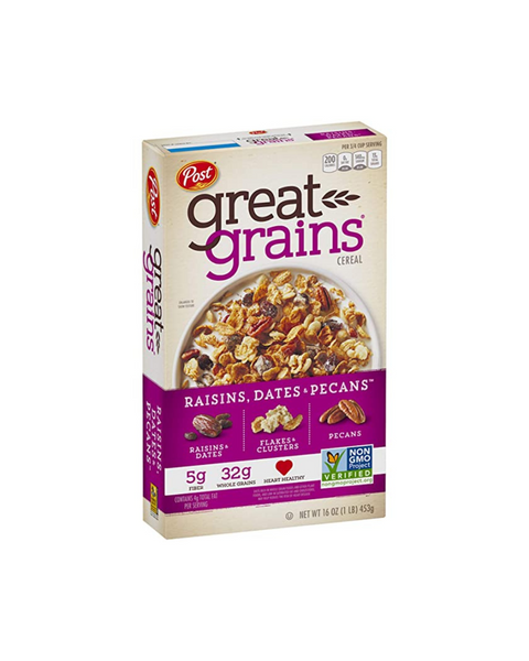 Post Great Grains Raisins, Dates & Pecans Whole Grain Cereal