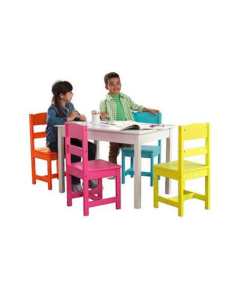 Juego de mesa y 4 sillas de madera KidKraft