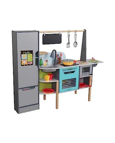 KidKraft Alexa-Enabled 2-in-1 Wooden Kitchen & Market