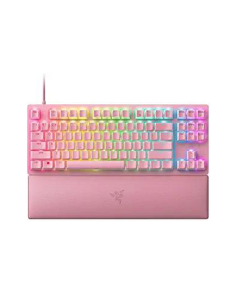 Teclado para juegos Razer Huntsman V2 TKL Tenkeyless - Rosa cuarzo