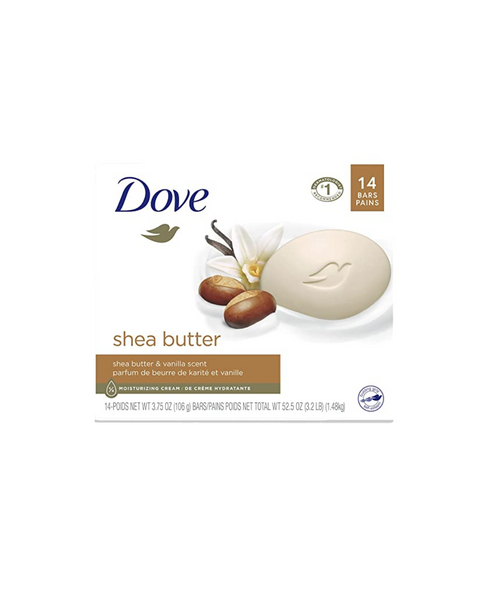 14 Dove Exfoliating Or Shea Butter Soap Bars