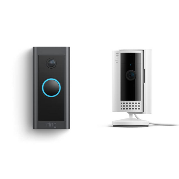 All-new Ring Indoor Cam with Ring Video Doorbell Wired