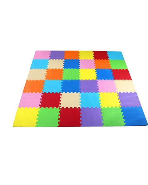 BalanceFrom Kid’s Puzzle Exercise Play Mat with EVA Foam Interlocking Tiles (36 Tiles)