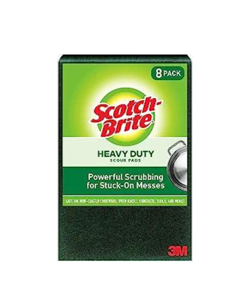 8-Pack Scotch-Brite Heavy Duty Scour Pads (Green)