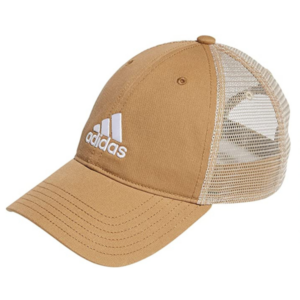 adidas Gorra de ajuste ajustable y relajada con espalda de malla para hombre