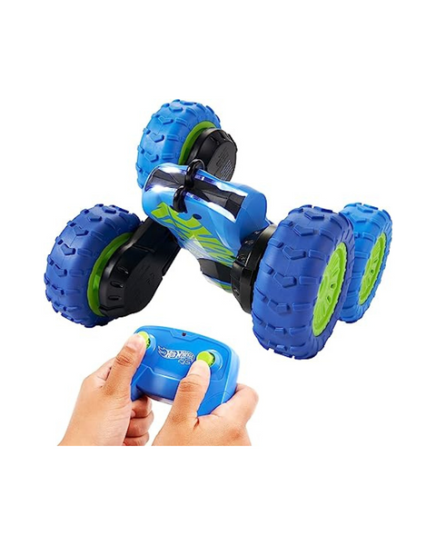 Vehículo acrobático con control remoto y palanca de cambios giratoria Hot Wheels