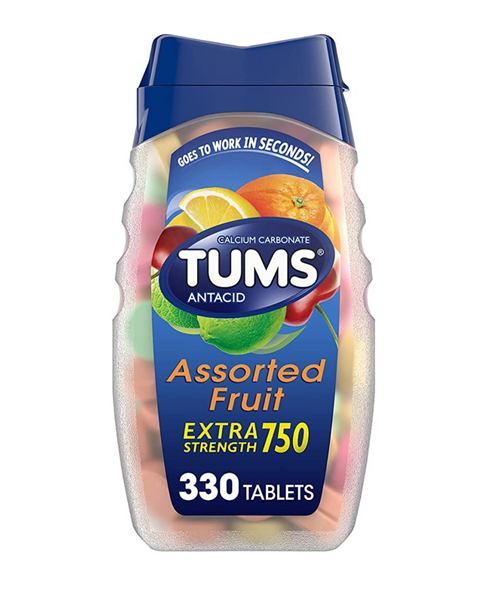 TUMS Extra Strength Antacid Tablets, Assorted Fruit Flavors, 330 Count