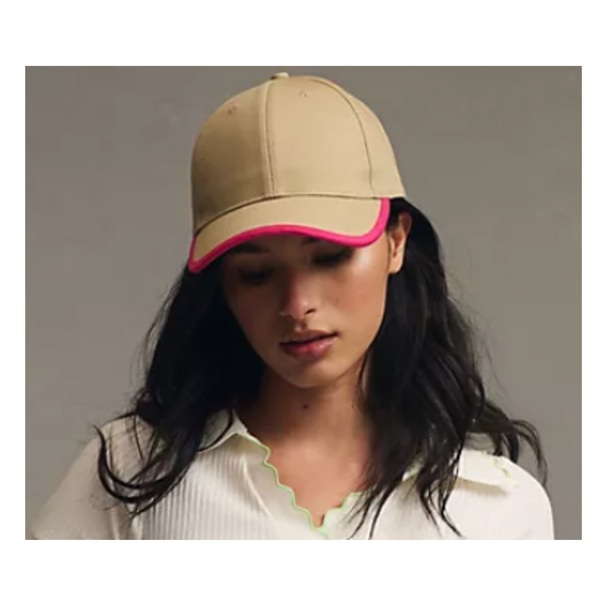 Anthropologie Pop Trim Baseball Cap (2 COLORS)