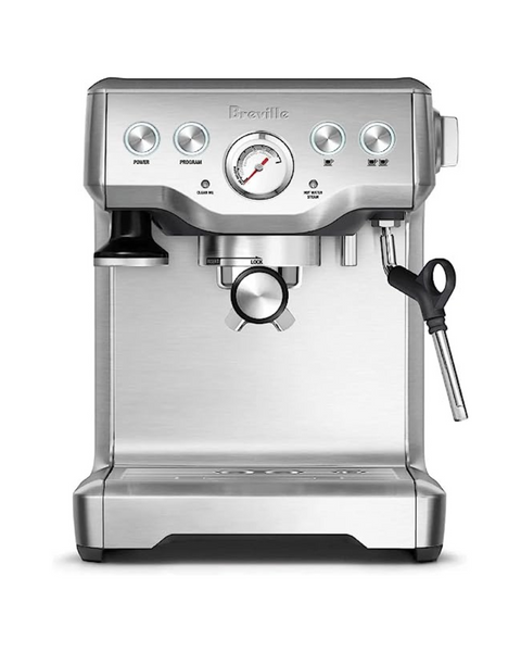 Máquina de café expreso con infusor Breville de acero inoxidable cepillado de 61 onzas