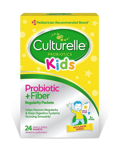 Culturelle Kids Regularity Probiotic & Fiber Dietary Supplement (24 Single Packets)