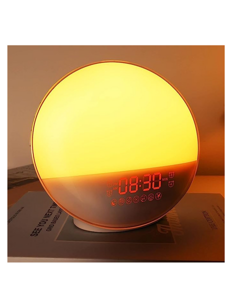 Sunrise Alarm Clock for Heavy Sleepers, 7 Colors Night Light