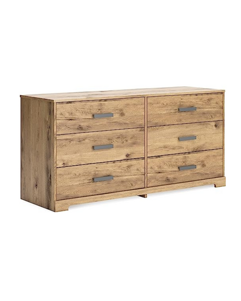 Signature Design by Ashley Larstin Rustic 6 Smooth-Gliding Drawer Dresser