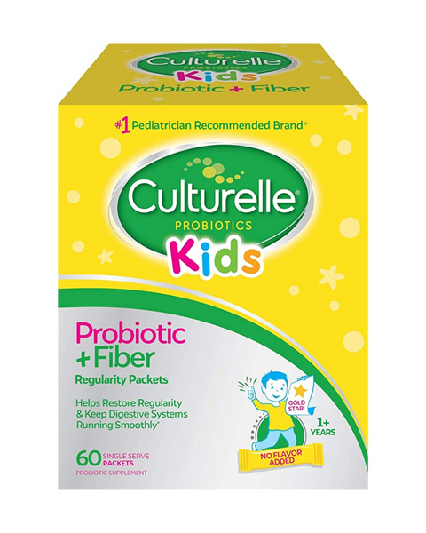 Culturelle Kids Probiotic + Fiber Supplement (60 packets)