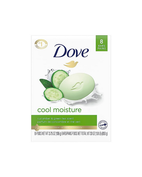 Dove Skin Care Beauty Bar For Softer Skin Cucumber And Green Tea (8 Bars)