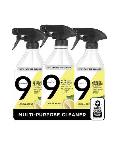 3 Bottles of 9 Elements All Purpose Cleaner (18 oz Bottles)