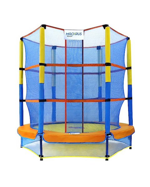 Machrus Bounce 60-Inch Kids Trampoline with Enclosure Net