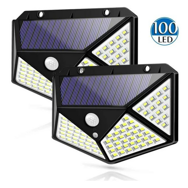 2 Waterproof 100 LED Outdoor Solar Lights