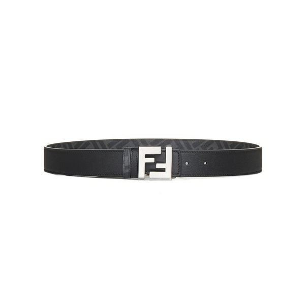 Fendi Men's Logo Plaque Reversible Belt