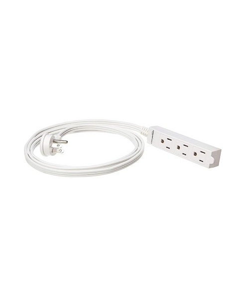 Paquete de 2 regletas de alimentación con cable de extensión para interiores de 6 pies