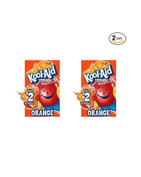 Kool-Aid Orange Drink Mix, 0.15 oz Packet (Pack of 2)