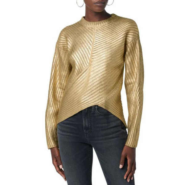 Hudson Merino Wool Blend Metallic Sweater