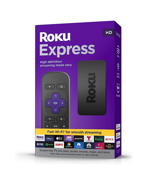 Roku Express (New) HD Streaming Device with High-Speed HDMI Cable and Simple Remote